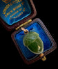 ANTIQUE GREEN SERPENTINE ACORN PENDANT