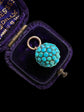 VICTORIAN PAVÉ TURQUOISE SPHERE PENDANT