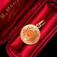 VINTAGE ZODIAC ‘CANCER’ ENAMEL CRAB DISC PENDANT
