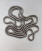 VICTORIAN SILVER SNAKE LINK CHAIN