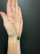 ANTIQUE GREEN SERPENTINE ACORN PENDANT