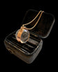 ANTIQUE ROCK CRYSTAL & 9CT GOLD SPHERE LOCKET