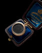 ANTIQUE DIAMOND SET 15CT GOLD DISC PENDANT