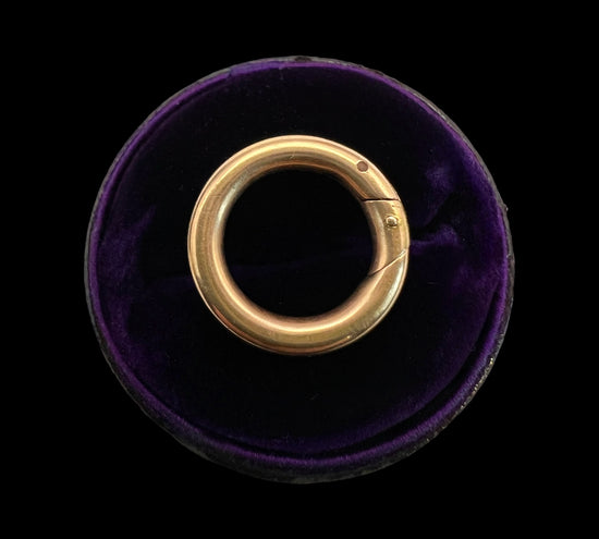 VICTORIAN 15CT GOLD CHUNKY PUSH BOLT