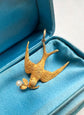 VICTORIAN 15CT GOLD SWALLOW BIRD PENDANT