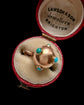 VICTORIAN 15CT GOLD & TURQUOISE MINI ORB PENDANT