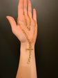 VICTORIAN 15CT GOLD PAPERCLIP LINK ALBERT CHAIN