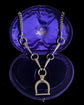 VINTAGE SILVER HORSE BIT & STIRRUP NECKLACE