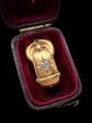 VICTORIAN DIAMOND & 18CT GOLD BUCKLE RING