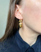 VICTORIAN LARGE 9CT GOLD ACORN EARRINGS