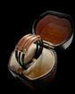 VICTORIAN ELEPHANT HAIR & GOLD MULTI BAND RING