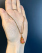 VICTORIAN 15CT GOLD COILED SNAKE & CORAL PENDANT