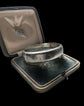 19TH CENTURY SILVER NIELLO CHEQUERBOARD BANGLE
