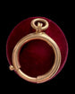 ANTIQUE LARGE 14CT GOLD BOLT RING