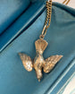 ANTIQUE 15CT GOLD DOVE BIRD PENDANT