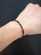 22CT GOLD & ELEPHANT HAIR HORSESHOE BANGLE