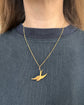 VICTORIAN 15CT GOLD SWALLOW PENDANT