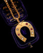 LARGE VICTORIAN RUBY & DIAMOND HORSESHOE PENDANT