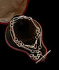 ANTIQUE SILVER PAPERCLIP ALBERT CHAIN