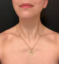 VICTORIAN RUBY & DIAMOND 15CT GOLD HORSESHOE PENDANT