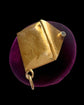 ANTIQUE 18CT GOLD & DIAMOND ENVELOPE AND LETTER PENDANT