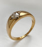 VICTORIAN DIAMOND & 18CT GOLD GYPSY RING