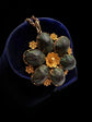 VICTORIAN SCARAB BEETLE & 15CT GOLD PENDANT