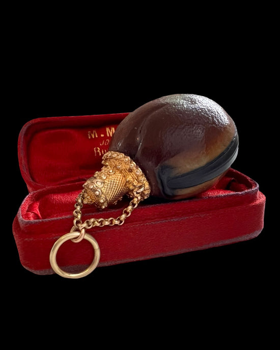 19TH CENTURY SEED SCENT BOTTLE