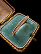 ANTIQUE 15CT GOLD STRIPED SPLIT RING