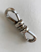 ANTIQUE SILVER MINI DOUBLE DOG CLIP