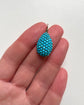 VICTORIAN LARGE TEARDROP PAVÉ TURQUOISE PENDANT