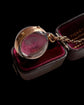 VICTORIAN ROCK CRYSTAL & 15CT GOLD POOL OF LIGHT SPHERE PENDANT