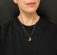19TH CENTURY FRENCH 18CT GOLD DOG FOB PENDANT