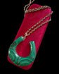 VICTORIAN MALACHITE HORSESHOE PENDANT