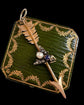 VICTORIAN DIAMOND & SAPPHIRE FLY ON ARROW PENDANT