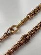 VICTORIAN 9CT DOGCLIP WITH ORIGINAL CHASED BAIL