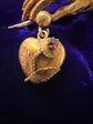 GEORGIAN GEM SET HAND WITH HEART LACE PIN BROOCH