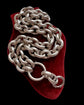 ANTIQUE CHUNKY SILVER CABLE LINK CHAIN
