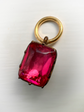 GEORGIAN PINK PASTE DROP PENDANT