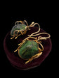VICTORIAN SCARAB EARRINGS