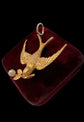 VICTORIAN 15CT GOLD SWALLOW BIRD PENDANT