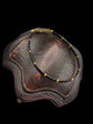 22CT GOLD & ELEPHANT HAIR HORSESHOE BANGLE