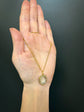 VICTORIAN MONOGRAM ROCK CRYSTAL HEART WITH DIAMOND & PEARL SURROUND