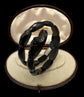 VICTORIAN WHITBY JET SNAKE BANGLE