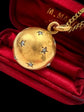VICTORIAN 18CT GOLD & DIAMOND ORB PENDANT