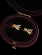 VICTORIAN TURQUOISE & PEARL MINI FLY EARRINGS