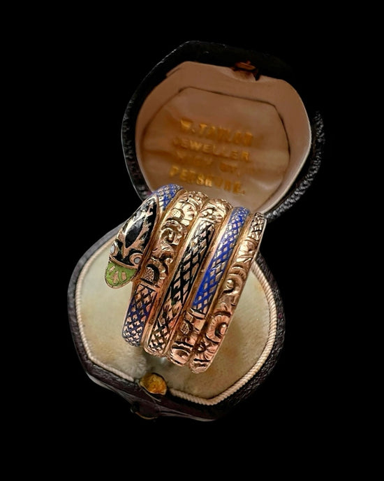 19TH CENTURY COILED SNAKE RING