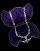 ANTIQUE SILVER TROMBONE & KNOT ALBERT CHAIN