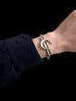 VICTORIAN CHUNKY SILVER HORSESHOE BANGLE