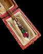 19TH CENTURY DIAMOND, RUBY & EMERALD PENDANT